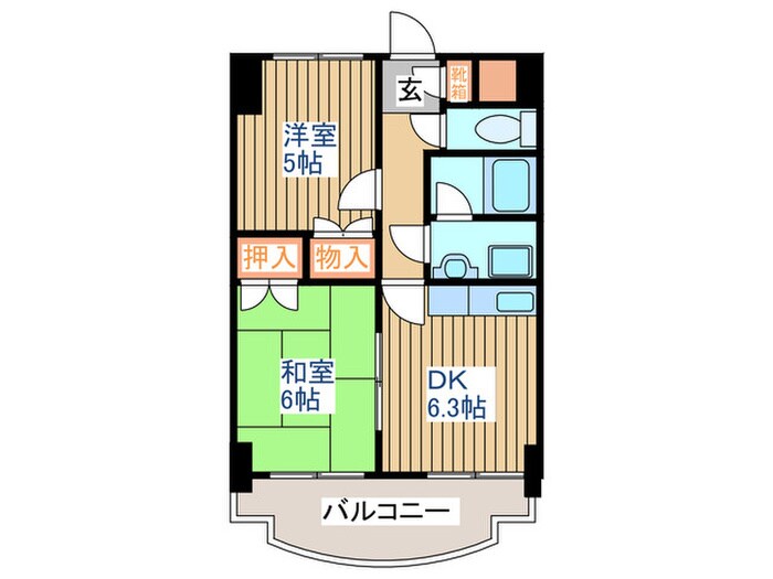 ロイヤルヒルズ柳生Ⅲの物件間取画像