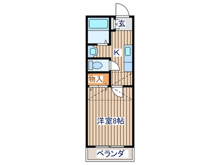 マ－ヴェラス荒井弐番館の物件間取画像