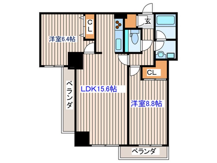 ＫＤＸ定禅寺通レジデンスの物件間取画像