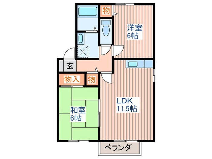 デライトコ－トＢの物件間取画像