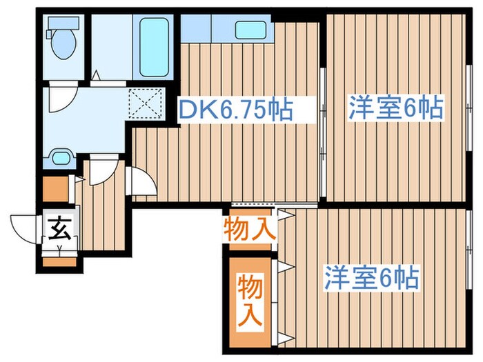 メゾンアンソレイユⅡの物件間取画像