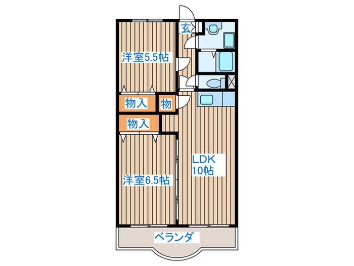 グランデュール原町の物件間取画像
