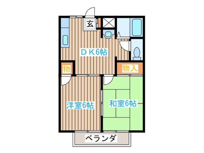 コ－ポ上ノ台の物件間取画像