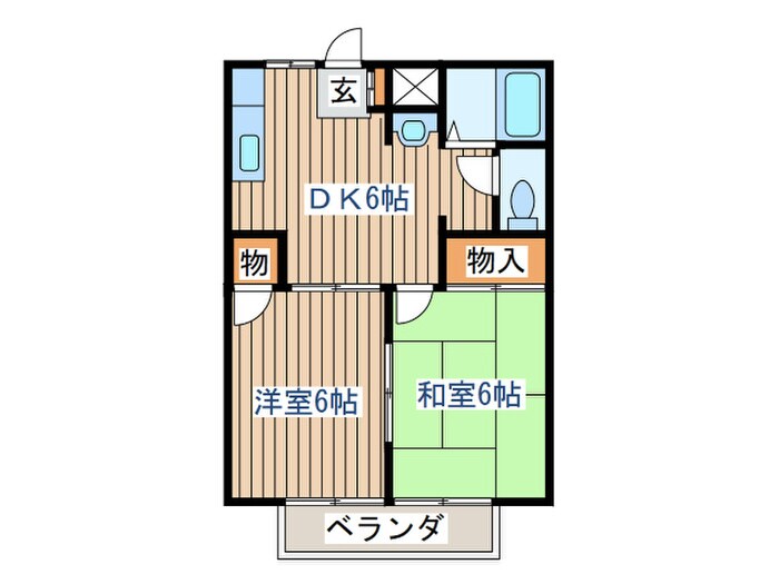 コ－ポ上ノ台の物件間取画像