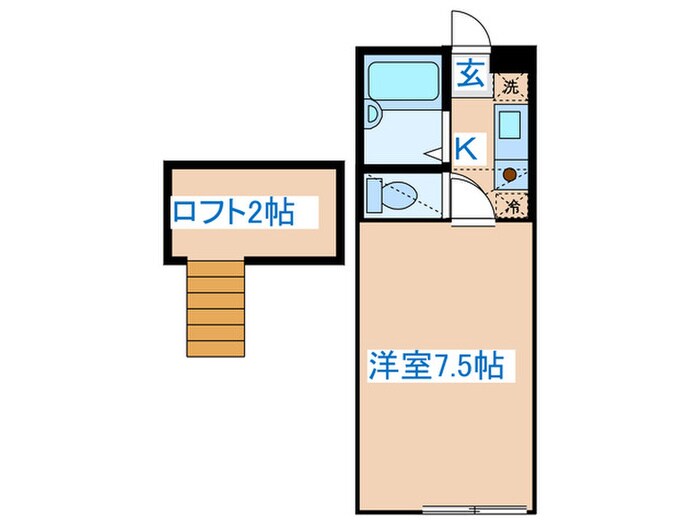 コーポタカの物件間取画像