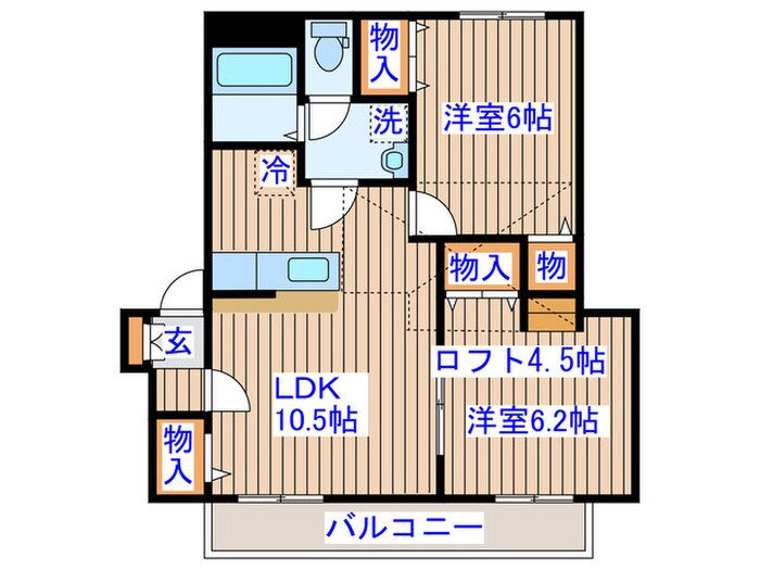 ナチュ－ル壱番館の物件間取画像