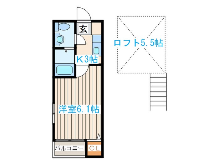 リシュ－ル八乙女の物件間取画像