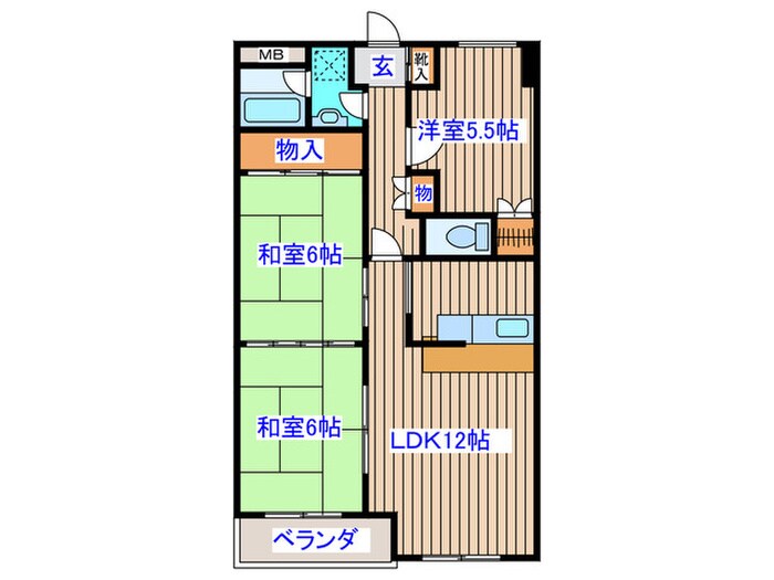 スプリングマンション高瀬の物件間取画像