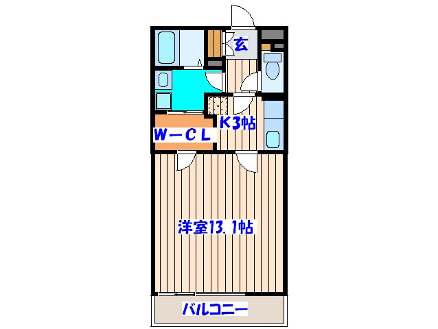 パティオ市名坂の物件間取画像