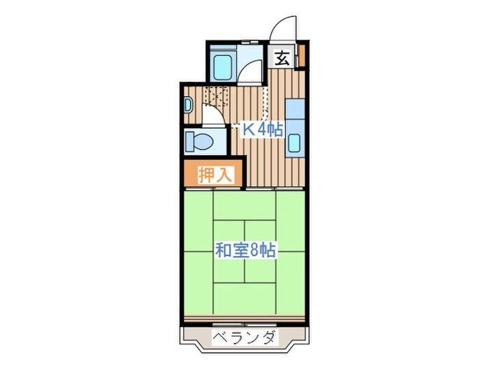 長命ヶ丘ハイツの物件間取画像