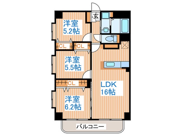 メゾン霊屋の物件間取画像