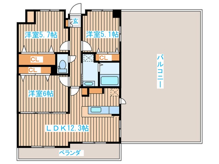 メゾン霊屋の物件間取画像