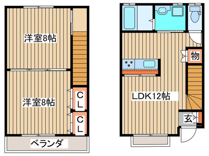 エクセレント落合の物件間取画像
