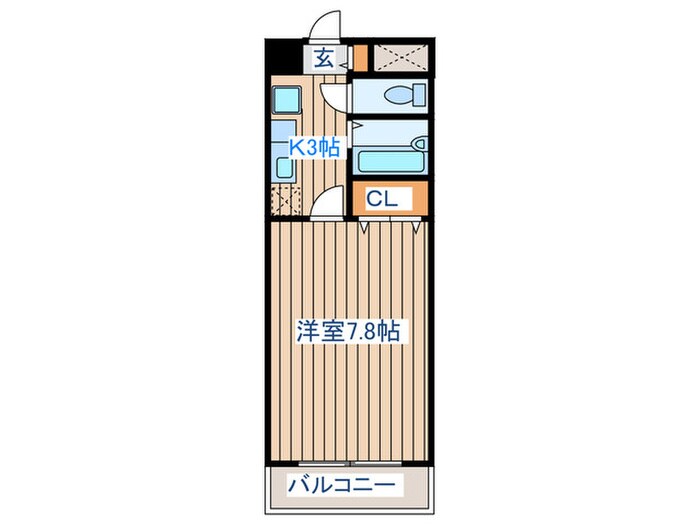 トライアムフ仙台の物件間取画像