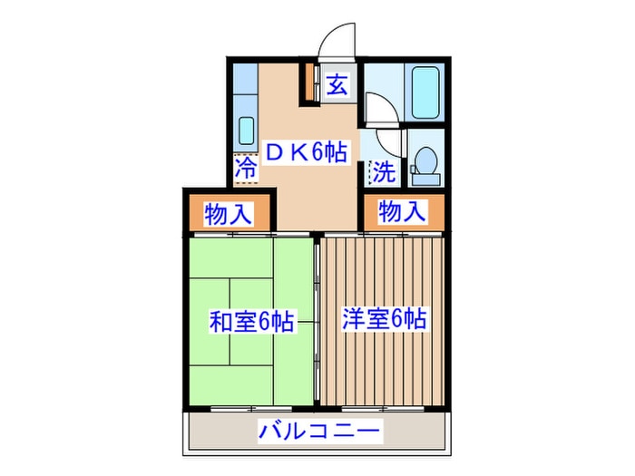 ベア－ズマンションの物件間取画像