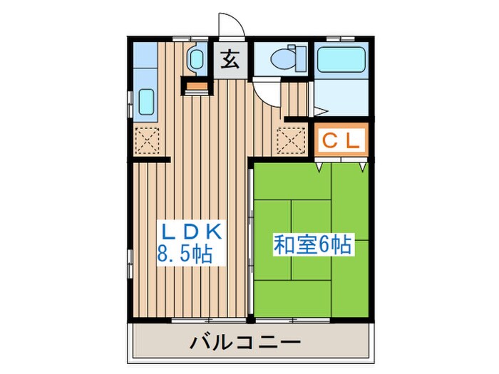 上アパートの物件間取画像