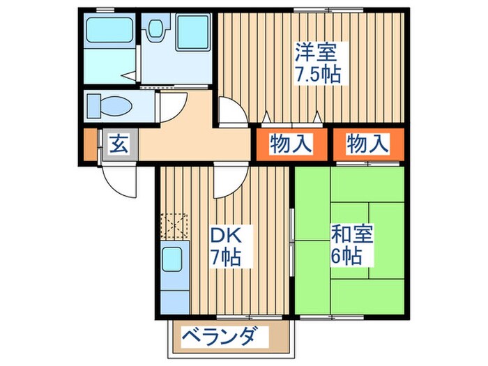 ラ・サウセ－ダⅢ番館の物件間取画像