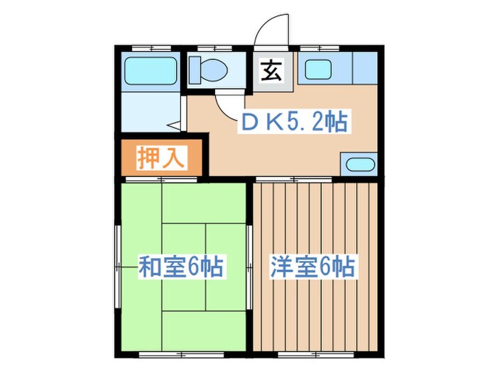 アルス若林の物件間取画像