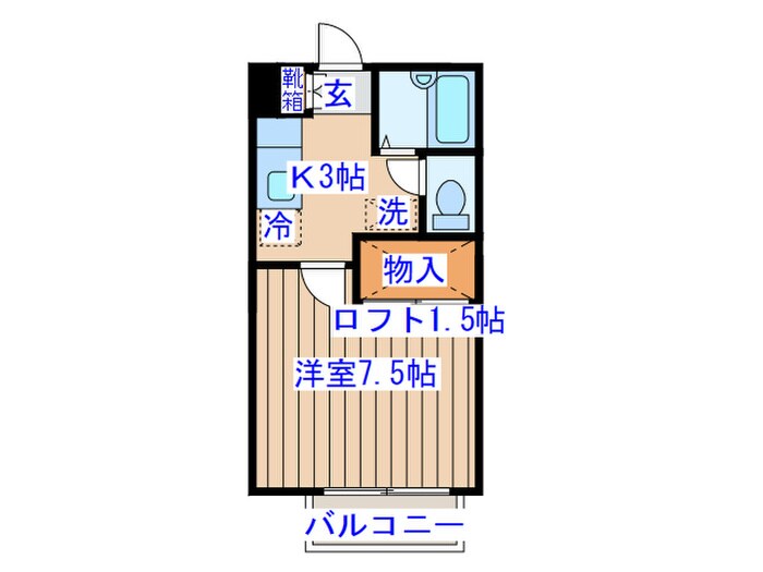 コンフォ－ト東仙台の物件間取画像