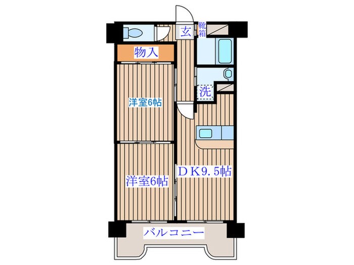 福田町レジデンスの物件間取画像