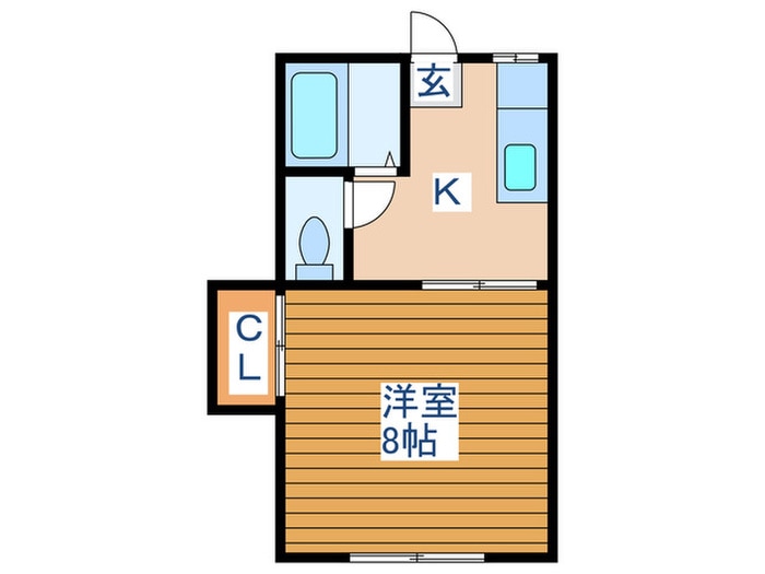 コーポ藤の物件間取画像