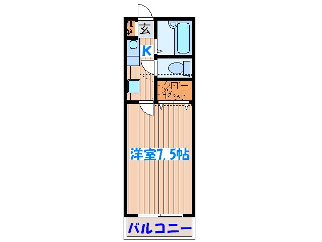 ノーブル参番館の物件間取画像