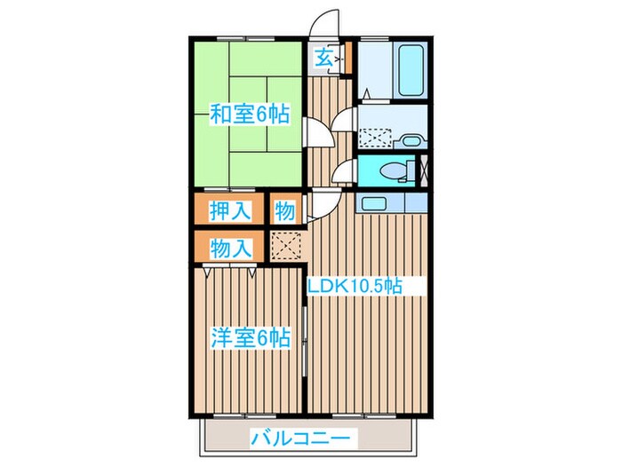 ＥＸＳｔａｇｅ　Ｂ棟の物件間取画像