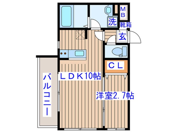 サンシャイン太子堂の物件間取画像