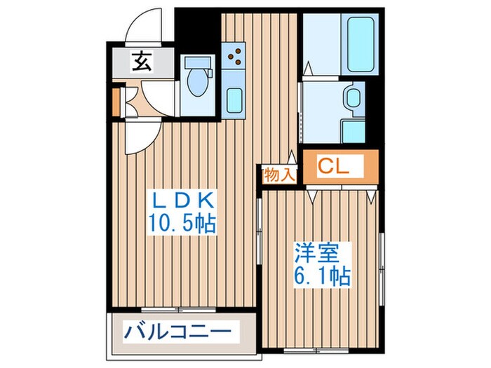 ベルフィミーモ宮城野の物件間取画像