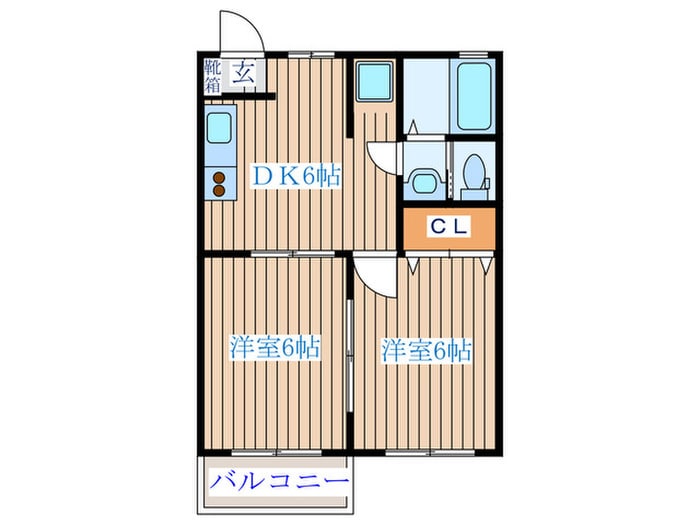 プレステーション愛子Ｂの物件間取画像