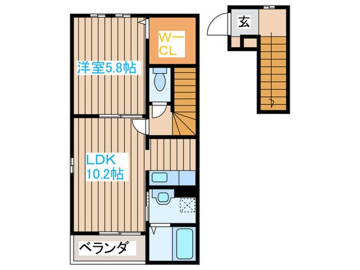 ヴィラ・ルピナスの物件間取画像