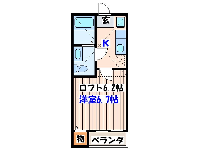 ドリ－ムⅠの物件間取画像