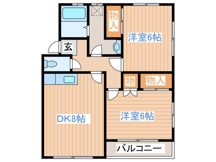 第3グランドールミウラＭの物件間取画像