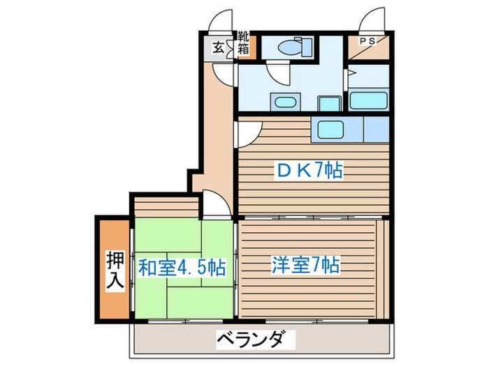 秋葉マンションの物件間取画像