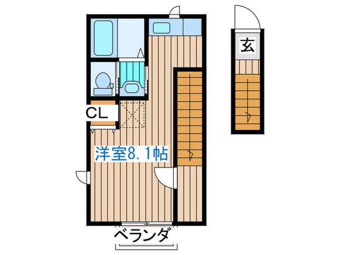 リアーレ六丁の目Ａの物件間取画像