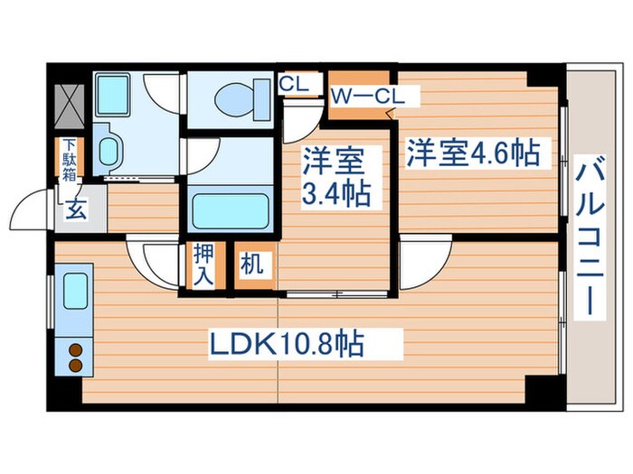 オンディーヌの物件間取画像