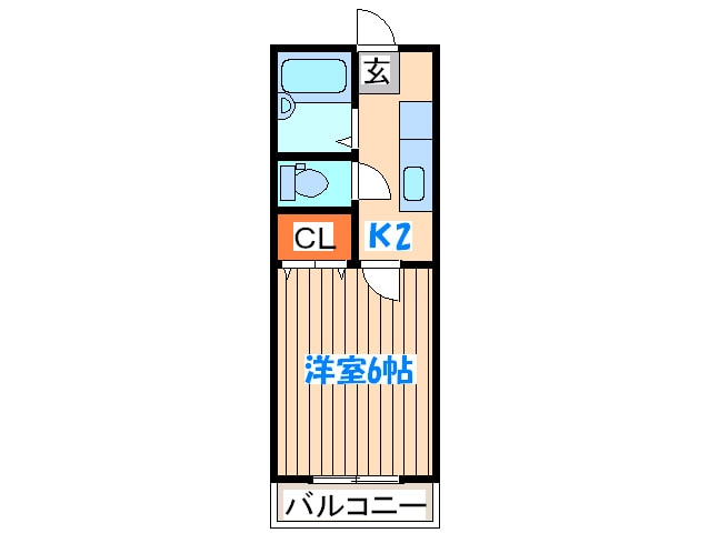 オアシス長町Ｂの物件間取画像