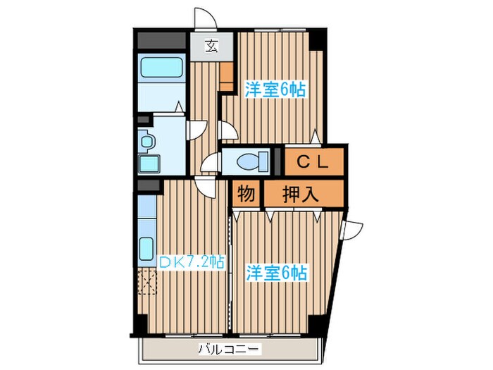サンハイム宮千代の物件間取画像