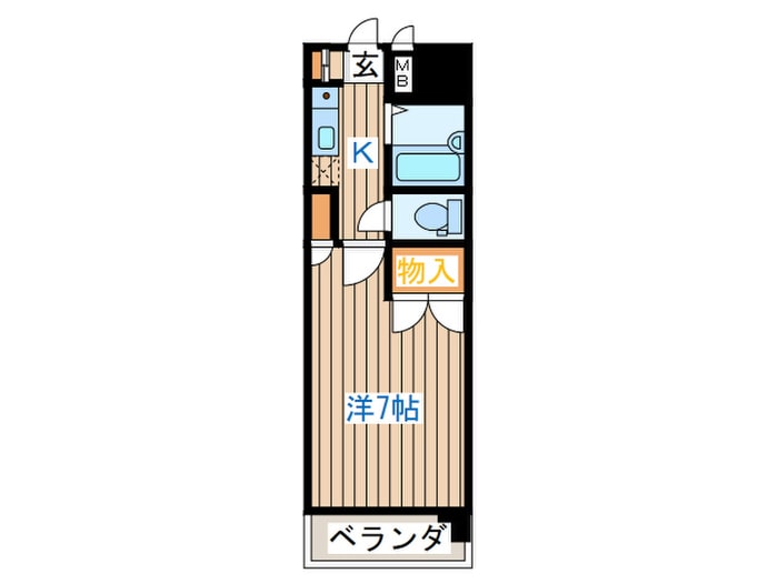 サンシティ五橋（605）の物件間取画像