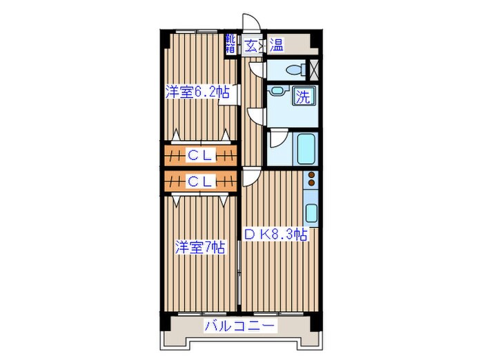 ウェルステージ丸浩弐番館の物件間取画像