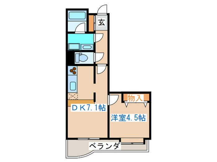ダイアパレス泉崎(403)の物件間取画像