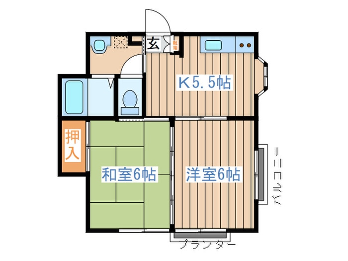 八乙女ＳＴハイツの物件間取画像