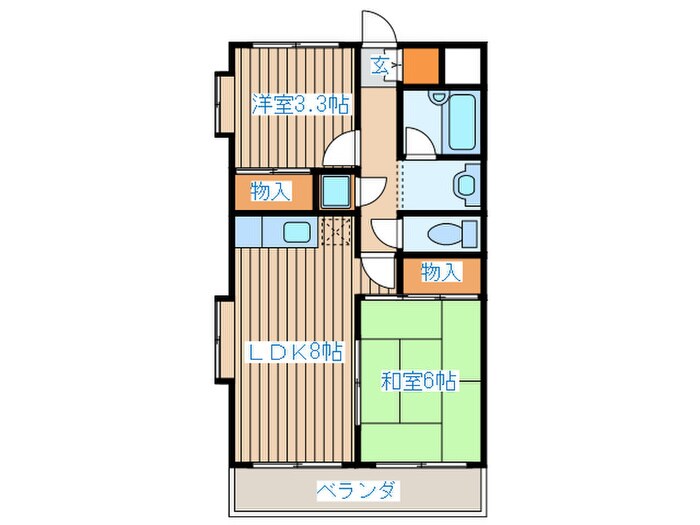 プライム台原の物件間取画像