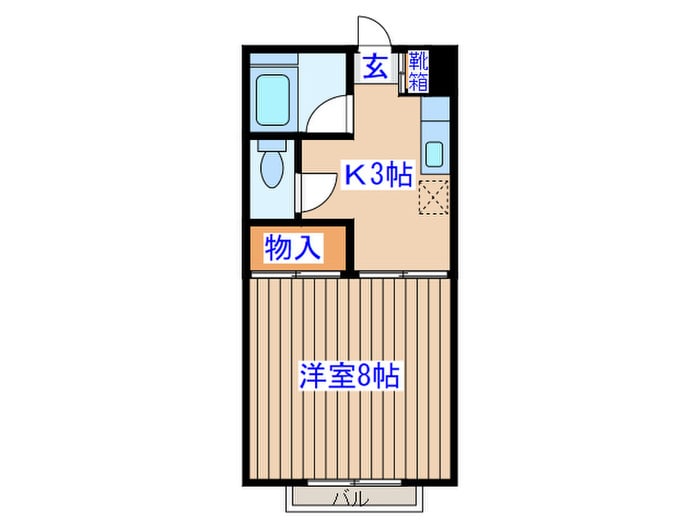 オレンジハイツの物件間取画像