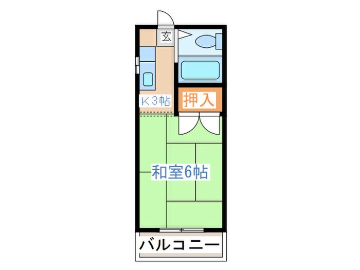 イ－スタンハイツ連坊Ｂ棟の物件間取画像