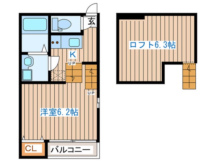 ハーモニーテラス旭ヶ丘の物件間取画像