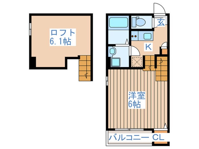 エスペランサ河原町の物件間取画像