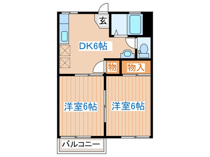 シャンテ高砂の物件間取画像