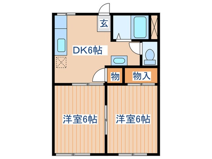 シャンテ高砂の物件間取画像