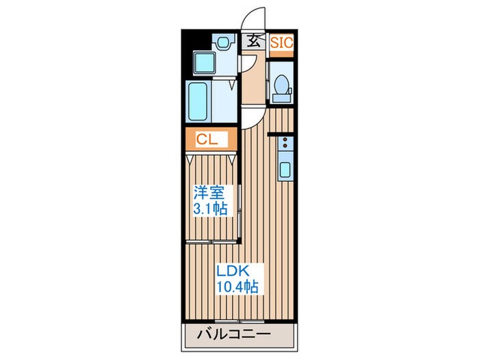 クレールの物件間取画像